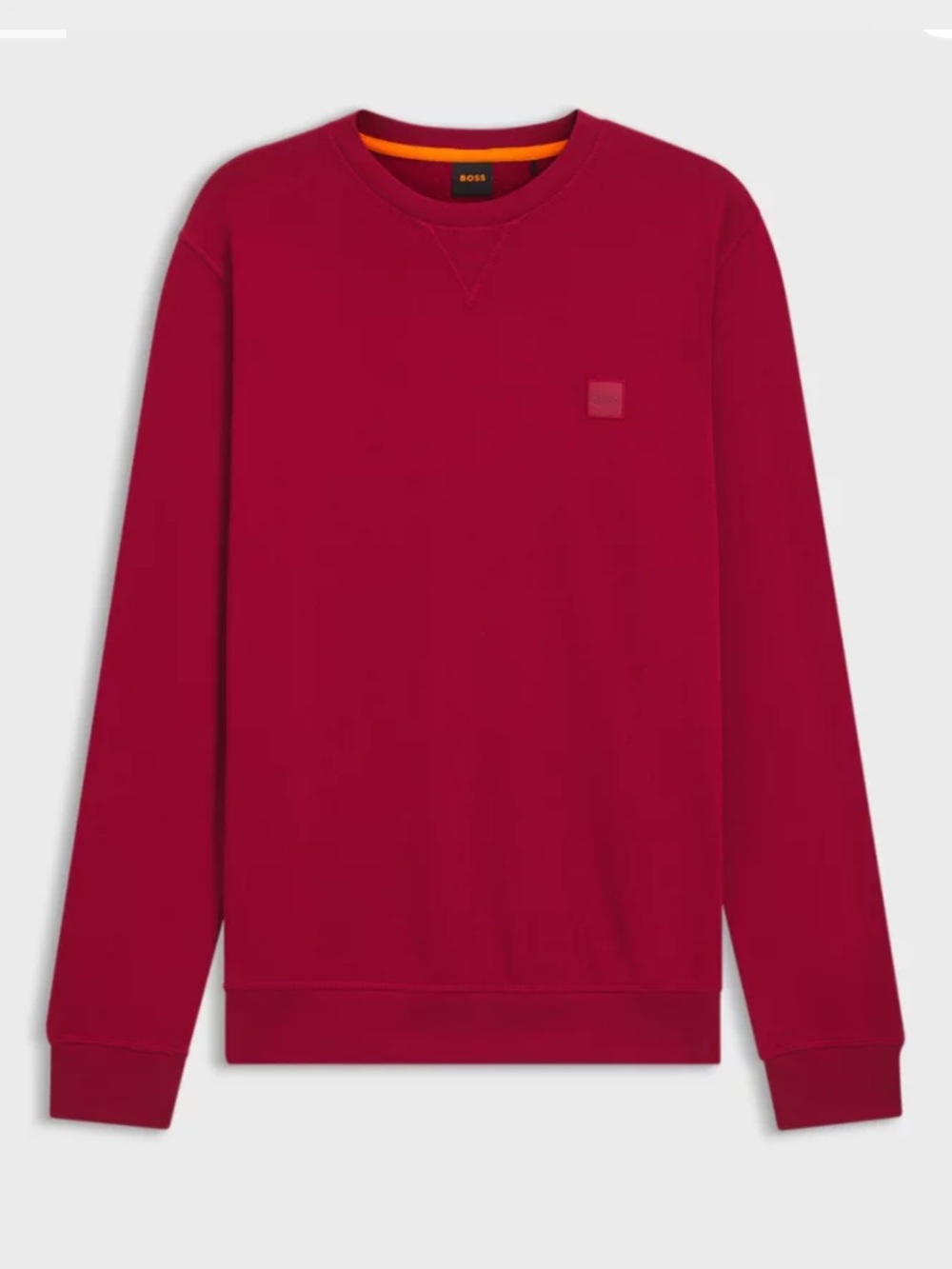 NWT Hugo Boss Men’s Crewneck Sweatshirt in Crimson Red